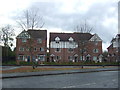 Modern houses on London Road, Nantwich