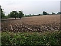 Newly ploughed field, east of Yew Tree Farm