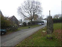 SX6293 : Commemorative stone, Belstone village by David Smith