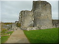 The path across the outer bailey, Cilgerran Castle