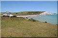 TV5197 : The coastguard cottages and Seven Sisters by Philip Halling