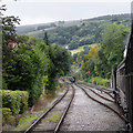 Railway north-west of Llangollen in Denbighshire