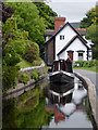 Llangollen Canal east of Wharf Hill, Llangollen, Denbighshire