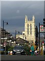 Looking down Gipsy Hill to Christ Church Tower