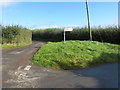 Road junction at Gurshill Farm