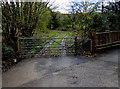 Gate across a public footpath near Ty Du Farm, Clyne