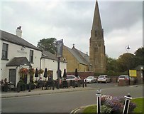 SD3931 : Church and pub by Gerald England