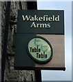 SD5193 : Sign for the Wakefield Arms, Kendal by JThomas