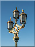 TQ3079 : Lamp on Westminster Bridge, London SE1 by Christine Matthews