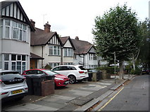 TQ2487 : Houses on Wentworth Road, Golders Green  by JThomas