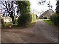 Footpath approaches Nyeshill Farm