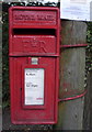 Close up, Elizabeth II postbox on The Ridgeway, Enfield