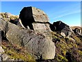 NY5975 : Is this the inscribed rock at Barron's Pike? by Andrew Curtis
