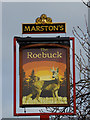 Pub sign at The Roebuck in Penn, Wolverhampton