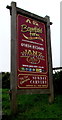 Broadfield Farm Holiday Park nameboard, Saundersfoot