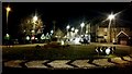 Roundabout with war memorial