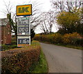 Late November 2016 fuel prices in rural Monmouthshire