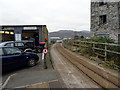 The Welsh Highland Railway heads northwards out of Porthmadog