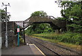 Dingle Road railway station footbridge and CCTV cameras, Penarth