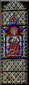 SK8572 : Stained glass window, St Helen's church, Thorney by Julian P Guffogg