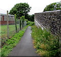 Path beyond the northwest end of Dingle Road, Penarth