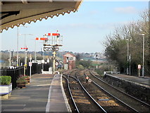 SW5435 : St Erth Station St Ives Branch on Left by Roy Hughes