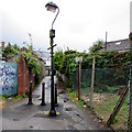 Metal posts across a Penarth path