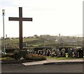 The main crucifix at Monks Hill Municipal Cemetery, Newry