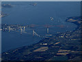 NT1178 : The Forth Bridges from the air by Thomas Nugent