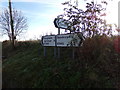 TG0822 : Roadsigns on the B1145 Dereham Road by Geographer