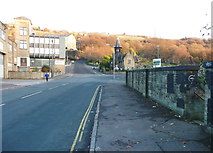 SE0924 : Water Lane from the north end of Footpath 691, Halifax by Humphrey Bolton