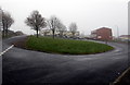 Grass semicircle at the northern edge of Trevethin