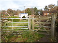 Gated footpath going north to Mill Lane