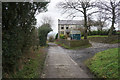 Folly Lane passing Standridge Farm