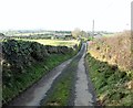 View west along the middle section of Crobane Road