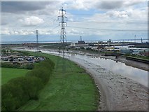 ST3285 : The view down river to the Uskmouth  power stations by Robin Drayton