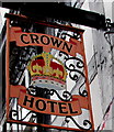 Crown Hotel name sign, Nantwich