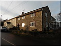 Houses on the B3162 at Forton