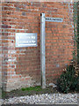 TG0723 : Footpath sign at the entrance to Brick Kiln Farm by Geographer
