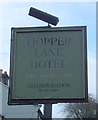 Sign for the Hopper Lane Hotel