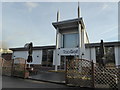 The entrance at Top Golf driving range at Chigwell