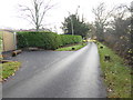 Looking south on Polecat Lane from Southbourne Court