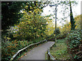 Path and steps from Heath Lane to St. Joseph