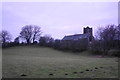 St Michael & All Angels, Foulridge in December dusk