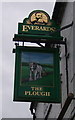 Sign for the Plough Inn, Littlethorpe