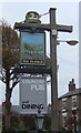 Sign for the Plough Inn, Christleton