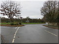 The B4397 crossing the A528 in Burlton