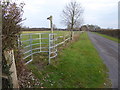 Kissing gate where footpath leaves driveway