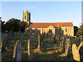 The Church of St Mary and its graveyard at Dudleston