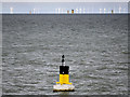 SD2403 : Liverpool Bay, Crosby Channel Cardinal Marker C5 by David Dixon
